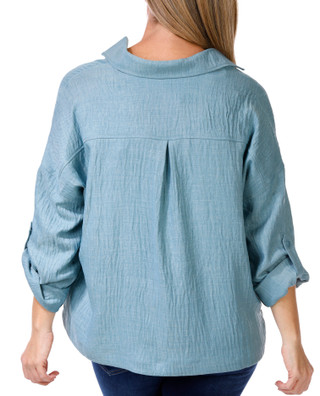 Thumbnail 2: MAX STUDIO Max Studio Womens 3/4 Sleeve Solid Top 