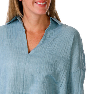 Thumbnail 3: MAX STUDIO Max Studio Womens 3/4 Sleeve Solid Top 