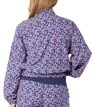 Thumbnail 4: Brisas Brisas Womens Active Woven Full Zip Ditsy Floral Jacket 