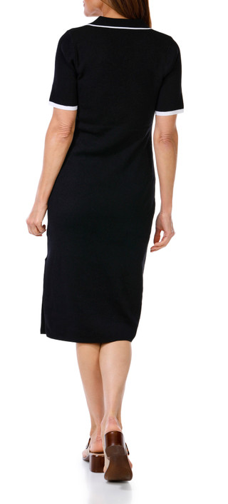 Thumbnail 3: Nanette Lepore Nanette Lepore Womens Short Sleeve Piped Polo Dress 