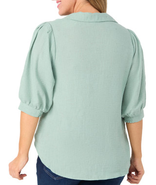 Thumbnail 2: Chenault Chenault Womens 3/4 Sleeve Twist Front Top 