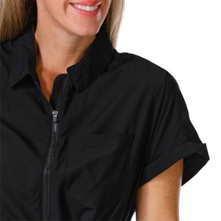 Thumbnail 3: KYODAN Kyodan Womens Active Short Sleeve Woven Vented Zipper Dress 