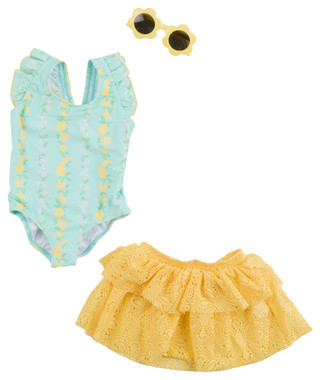 Thumbnail 1: BMAGICAL Btween Toddler Girls 3 Pc Swimsuit Set 