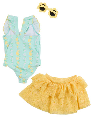 Thumbnail 2: BMAGICAL Btween Toddler Girls 3 Pc Swimsuit Set 