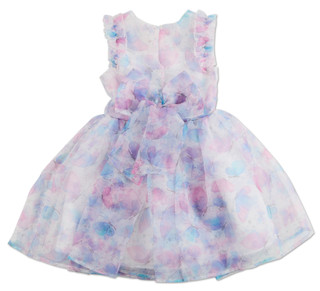 Thumbnail 2: Blueberi Boulevard Girls 2 pc Floral Dress Set with Purse 