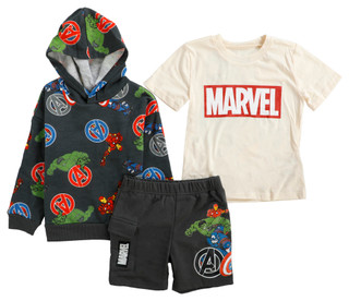 Thumbnail 1: Marvel Marvel Little Boys 3 Pc Avengers Shorts Set 