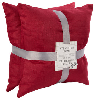 Thumbnail 1: Stratford Home Stratford 18x18 2 Pk Solid Outdoor Pillow Set 