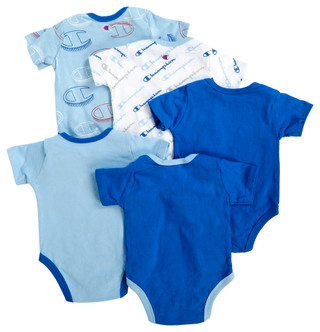 Thumbnail 2: Champion Champion Baby Boys 5 Pk Creeper Set 