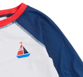 Thumbnail 3: Floatimini Floatimini Little Boys 2 Pc Sailboat Swim Trunks Set 