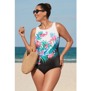 Thumbnail 4: Robby Len Robby Len Womens Great Lengths Fuji Isle One Piece Swimsuit 