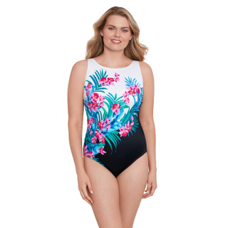 Thumbnail 1: Robby Len Robby Len Womens Great Lengths Fuji Isle One Piece Swimsuit 