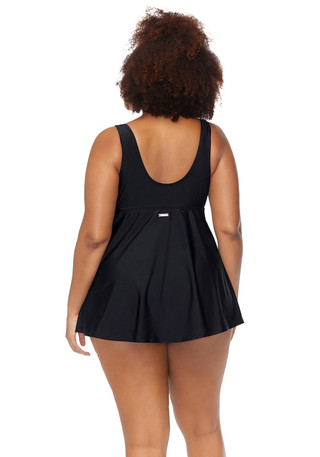 Thumbnail 2: RAISINS Raisins Plus Lucia Swim Dress 