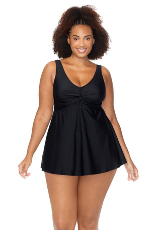 Thumbnail 1: RAISINS Raisins Plus Lucia Swim Dress 