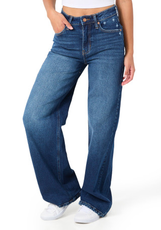 Thumbnail 3: BCBGeneration BCBGeneration Juniors High Rise Wide Leg Jeans 