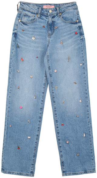Thumbnail 1: Juicy Couture Juicy Couture Juniors Trinket Embellished Straight Jeans 