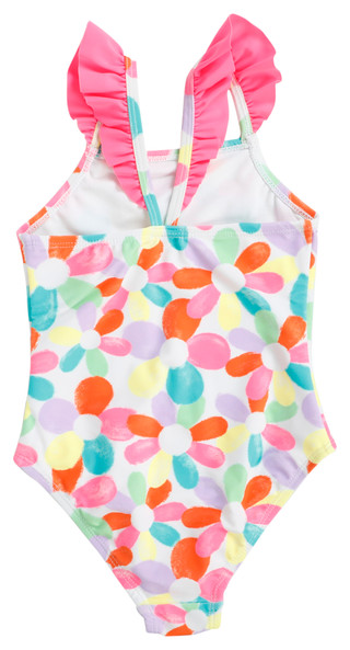Thumbnail 2: Angel Beach Angel Beach Little Girls Floral One Piece Swimsuit 