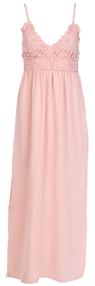 Thumbnail 1: Derek Heart Derek Heart Juniors Sleeveless Crochet Bust Maxi Dress 