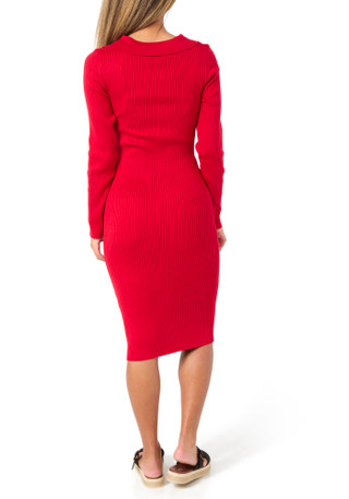 Thumbnail 4: Jolie & Joy Jolie & Joy Juniors Long Sleeve Ribbed Button Down Dress 