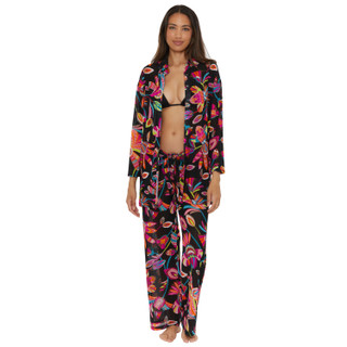 Thumbnail 8: Trina Turk Trina Turk Womens Luminary Mesh Swim Cover-Up Pants 