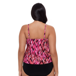 Thumbnail 3: Trimshaper Trimshaper Womens Rachel Kaleidoscope Tankini Top 