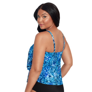 Thumbnail 3: Trimshaper Trimshaper Womens Sidewinder Ronnie Tankini Top 