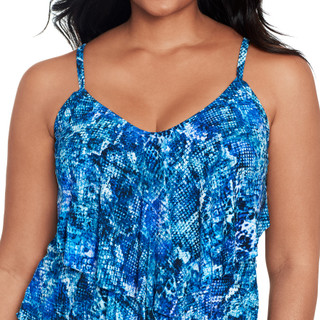 Thumbnail 4: Trimshaper Trimshaper Womens Sidewinder Ronnie Tankini Top 