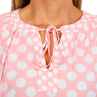 Thumbnail 2: Zac & Rachel Zac & Rachel Womens Short Sleeve Polka Dot Peasant Top 