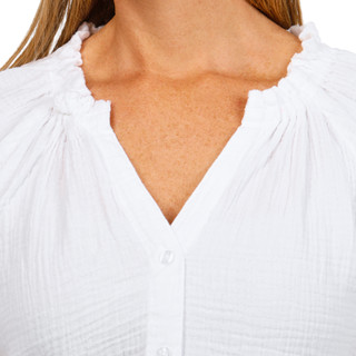 Thumbnail 2: Dash Dash Womens Short Sleeve Button Down Gauze Top 