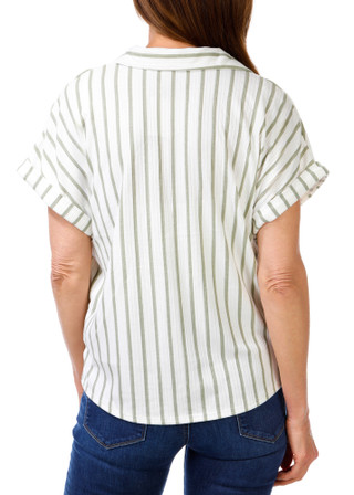 Thumbnail 2: Cure. Women's Striped Print Top 
