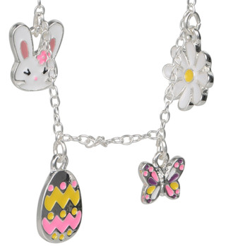 Thumbnail 2: City by City City by City Silver Easter Charm Bracelet 