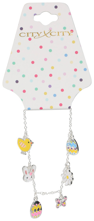 Thumbnail 1: City by City City by City Silver Easter Charm Bracelet 