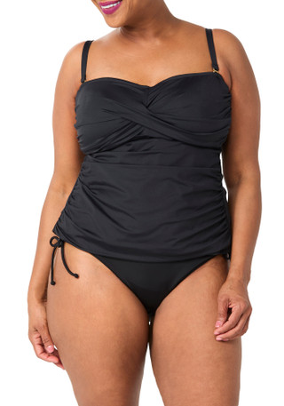 Thumbnail 3: American Beach American Beach Plus Adjustable Side Tie Swim Bottoms 