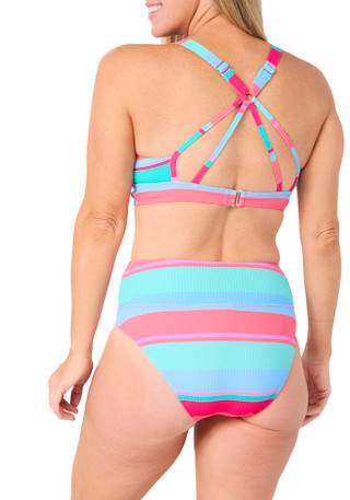 Thumbnail 4: N BY NEXT N By Next Womens Striped Sports Bra Swim Top 