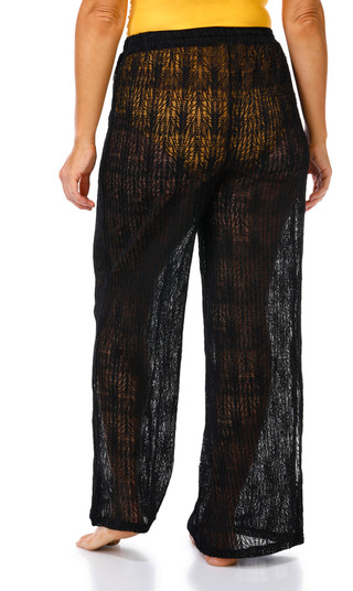 Thumbnail 5: ARUBA BLUE Aruba Blue Womens Split Hem Pants Cover Up 