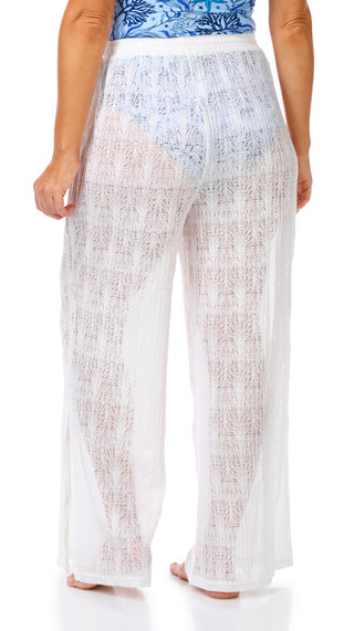 Thumbnail 4: ARUBA BLUE Aruba Blue Womens Split Hem Pants Cover Up 