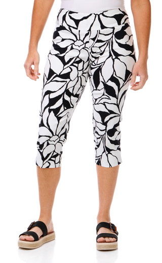 Thumbnail 1: Counterparts Counterparts Petite Mill Print Pull On Capris 