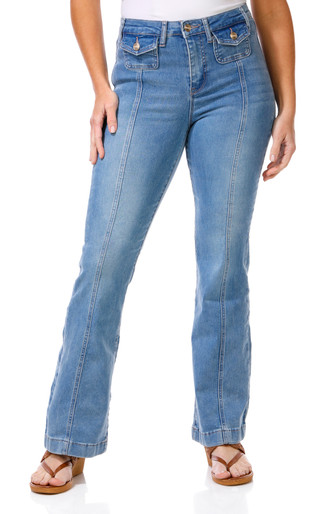 Thumbnail 1: Nanette Lepore Nanette Lepore Womens Belle High Rise Flare Jeans 