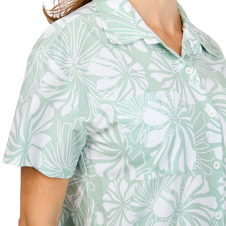 Thumbnail 2: REEL LEGENDS Reel Legends Womens Short Sleeve Print Button Down Top 
