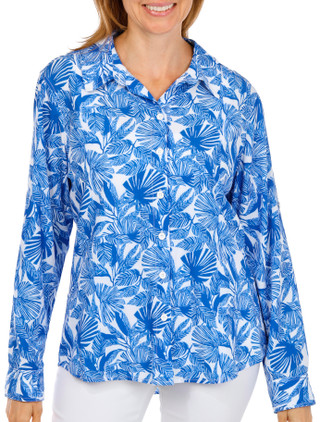 Thumbnail 1: REEL LEGENDS Reel Legends Womens Wayfinder Long Sleeve Buttoned Shirt 