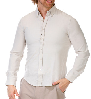 Thumbnail 1: Denim & Flower Men's Solid Button Down Shirt 