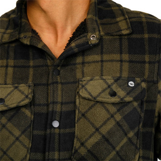 Thumbnail 3: HI TEC Hi Tec Mens Plaid Fleece Sherpa Lined Shirt Jacket 