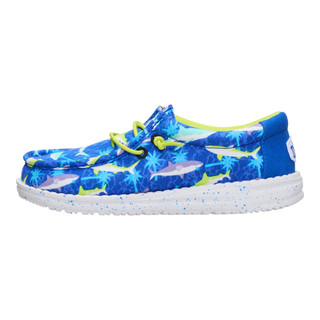 Thumbnail 6: Hey Dude Hey Dude Boys Wally Shark Attack Casual Shoes 
