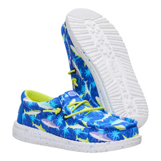 Thumbnail 7: Hey Dude Hey Dude Boys Wally Shark Attack Casual Shoes 