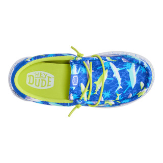 Thumbnail 8: Hey Dude Hey Dude Boys Wally Shark Attack Casual Shoes 