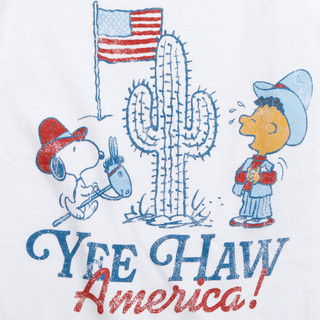 Thumbnail 3: Peanuts Peanuts Juniors Yee Haw America Graphic Baby Tee 