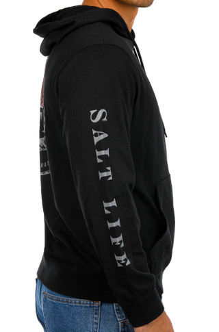 Thumbnail 3: Salt Life Salt Life Mens Long Sleeve Mahi Tribe Pullover Hoodie 