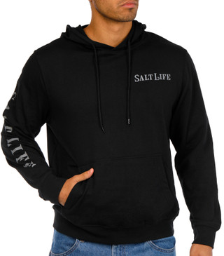 Thumbnail 4: Salt Life Salt Life Mens Long Sleeve Mahi Tribe Pullover Hoodie 
