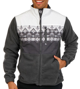 Thumbnail 1: Hooey Hooey Mens Aztec Long Sleeve Fleece Zippered Tech Jacket 