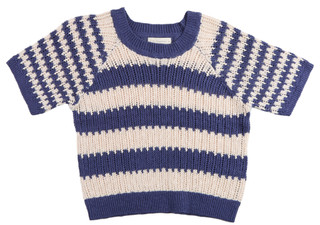Thumbnail 1: BY TOGETHER By Together Juniors Short Sleeve Stripe Pullover 