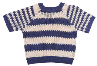 Thumbnail 3: BY TOGETHER By Together Juniors Short Sleeve Stripe Pullover 